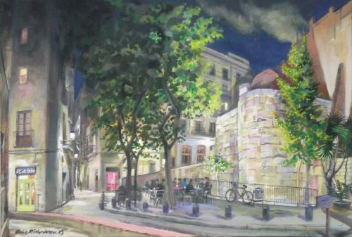 secret placa, cafe babel, barcelona