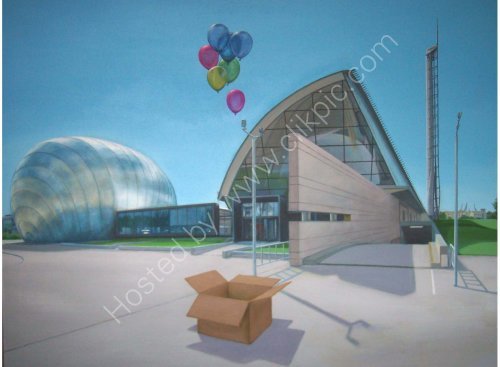 Science museum and balloons, Glasgow