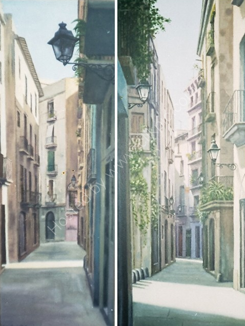 Barcelona streets. (perspective studies0