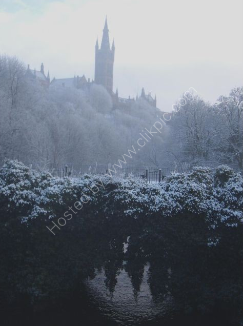 Glasgow University and River Kelvin