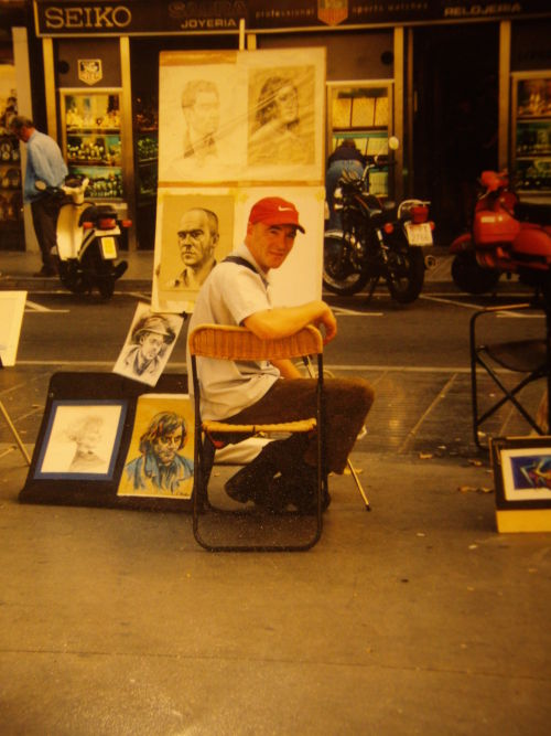 me on Las Ramblas around 2000