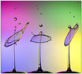 1st.---Colourful Waterdrop Splashes