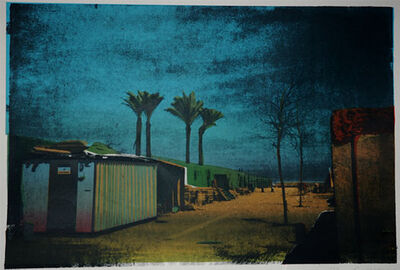 Architecture of Sleep #8, 2012, Screen-print / image area 46 x 74 cm