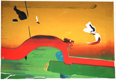 Architecture of Sleep #9, version, 2012, Screen-print / image area 46 x 74