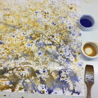 First layer of watercolour just applied studio watercolour at first stage