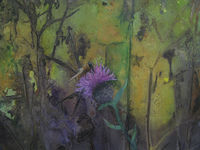Crossway - hot summer afternoon (detail) wildflower meadow painting