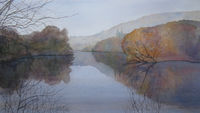 Studio watercolour in progress studio watercolour lake