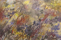 Grasses - studio painting in progress painting experiment wildflower meadow