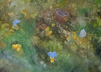 Life in the Meadow wildflower meadow painting