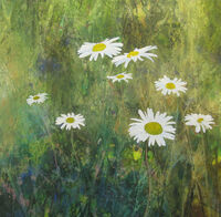 Moon Daisies watercolour ink moondaisy meadow