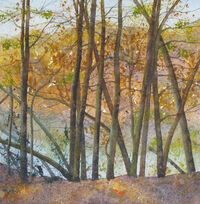 November Golds watercolour November