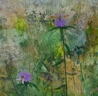 Summer in the Meadow wildflower meadow painting