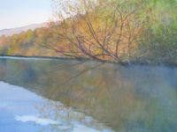 Willow watercolour willow lake