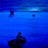 Blue dawn. Seascape