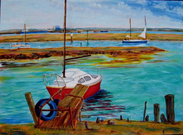 Ashlett Creek. Seascape