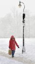 Walking through the snow