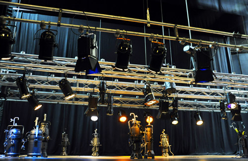 Setting up the lights