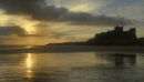 Bamburgh sands sunrise