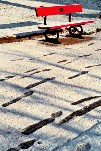 Too cold to sit down