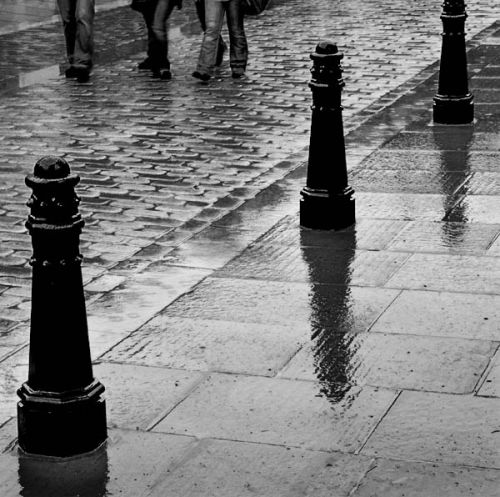 Walking in the rain