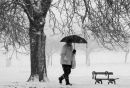 Walking through the snow