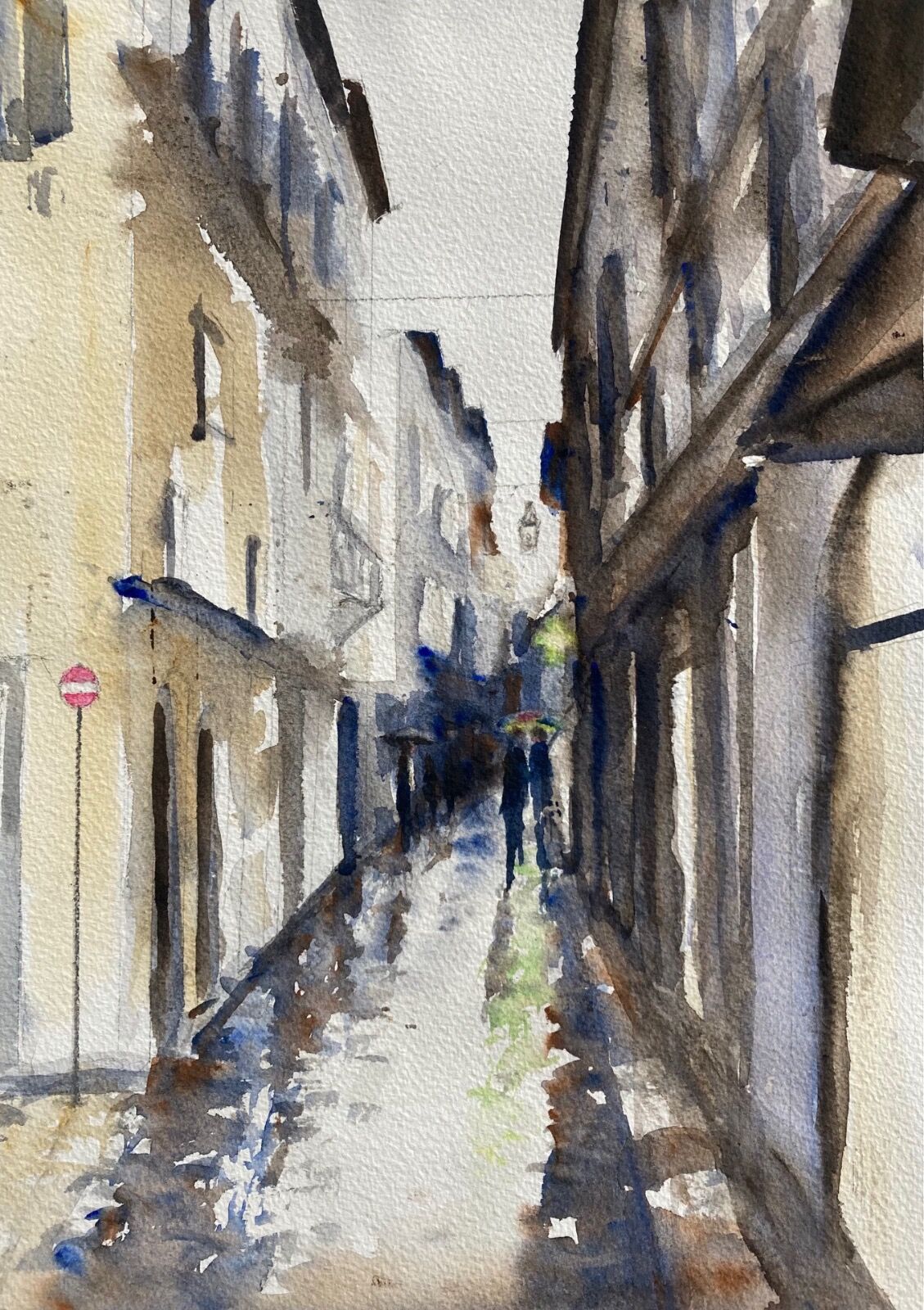Florence Street in the Rain