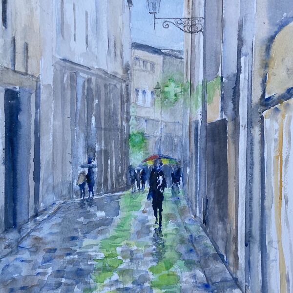 Florence, a rainy day