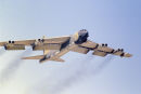 B-52 climbs out of Fairford