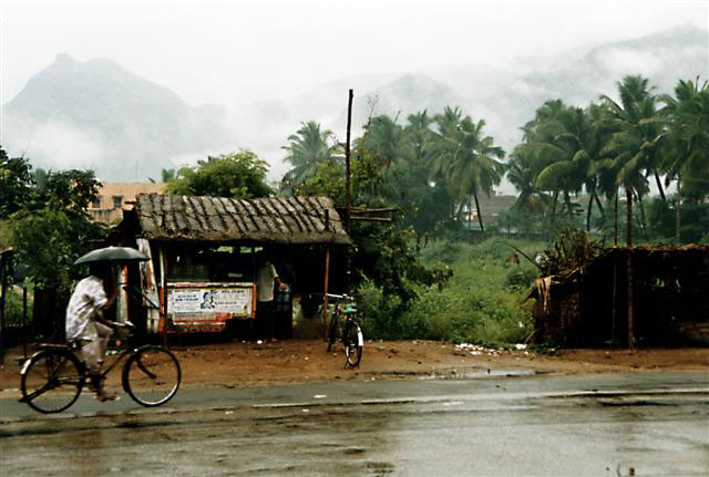 Cycling in the rain