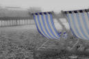 Deckchairs in the mist