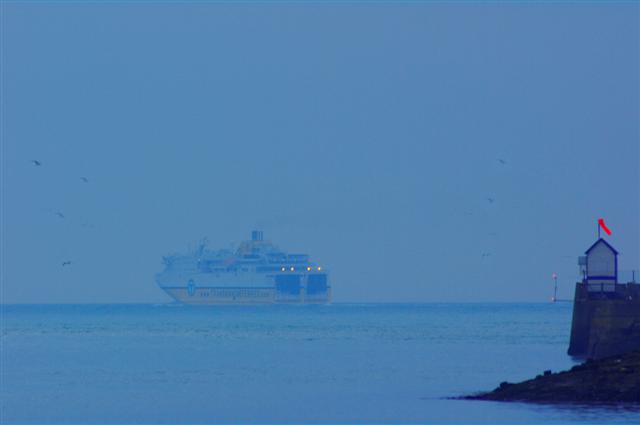Newhaven Ferry on its way to Dieppe