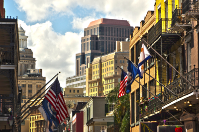 New Orleans backdrop