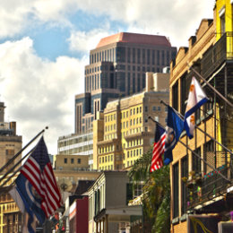 New Orleans backdrop