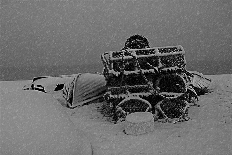 Lobster Pots on the beach