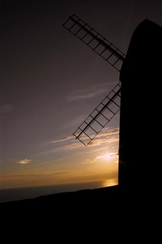 Rottingdean Mill at sunset