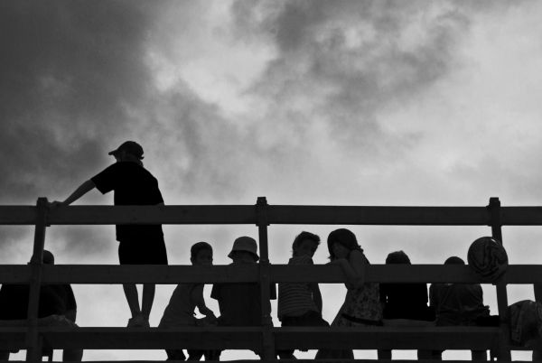 Shadows of children