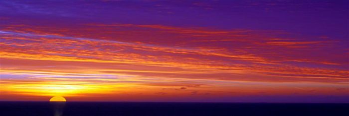 Sunset over Eastbourne