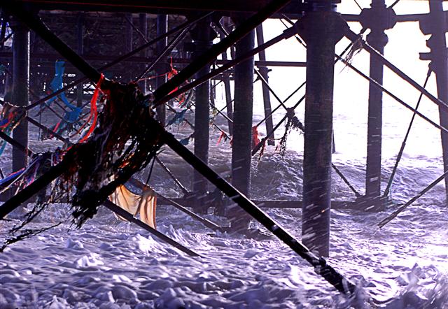 Under Eastbourne Pier