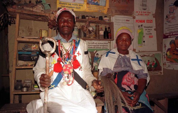 Village doctor in Malawi