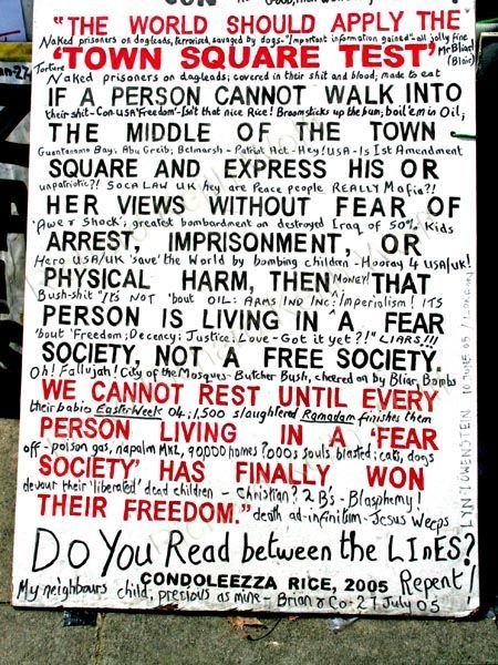 Condoleezza Rice's Town Square Test