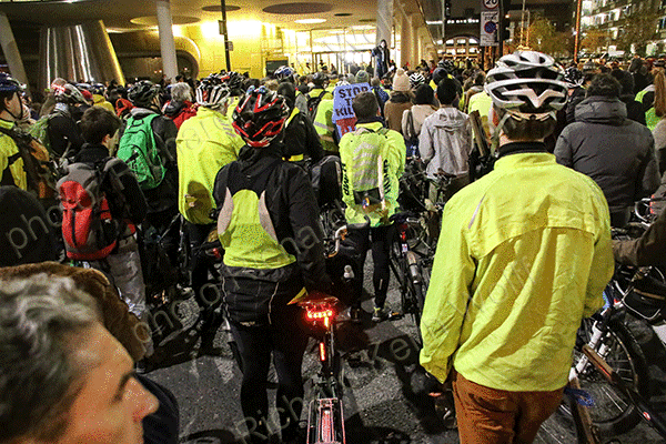 Cyclist listening