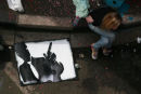 Stencil street art