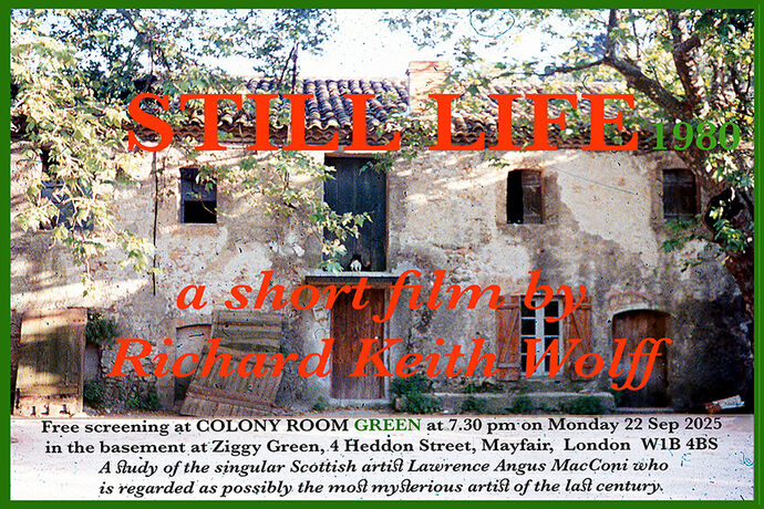 STILL LIFE screening