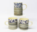 Earthenware 'chintz' jug and mugs