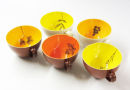 Oranges and lemons coffee cups