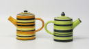 Striped teapots