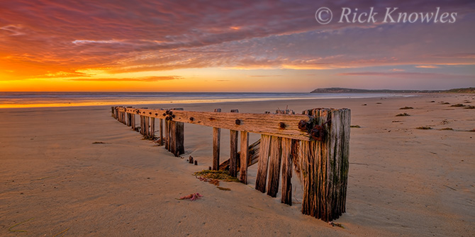 Empty Beach At Dawn