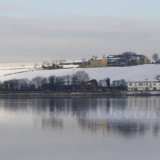 Snowy Hollingworth Lake, Littleborough, Rochdale