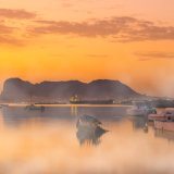 A view to beautiful Gibraltar, at sunrise