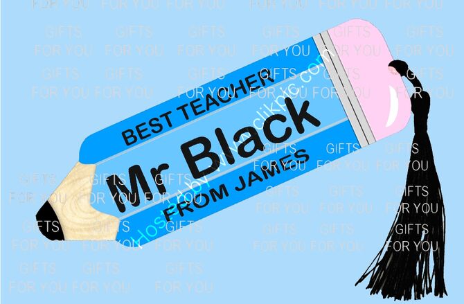 Personalised Acrylic Bookmark £3.00